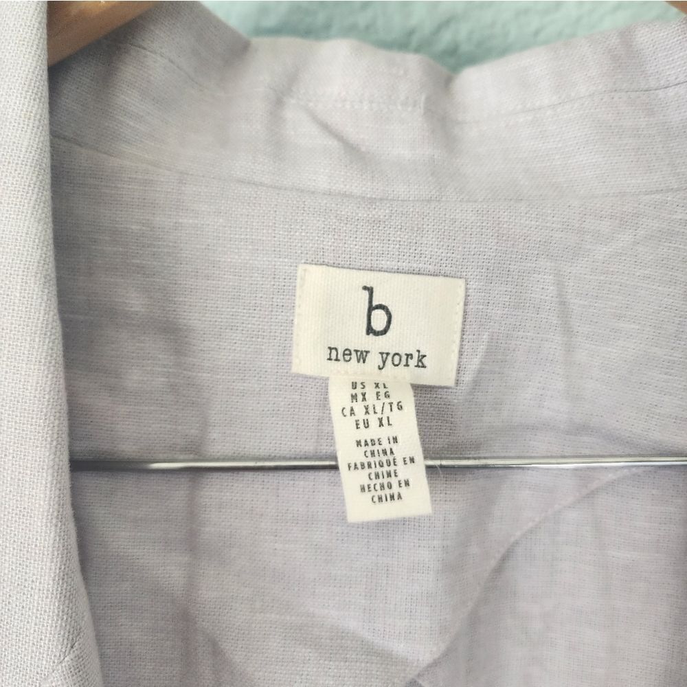 B new york linen blend Eco easy jacket Coastal Minimalist - Picture 8 of 16